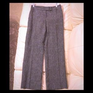 LOFT Ann wide leg linen slacks